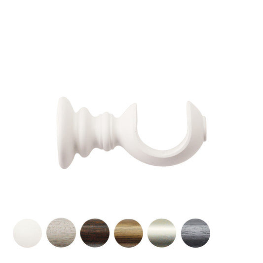 Jones Florentine 48mm Wooden Curtain Pole Bracket - Cotton