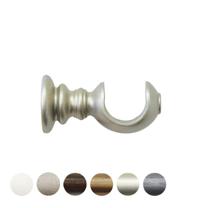 Jones Florentine 48mm Wooden Curtain Pole Bracket - Champagne Silver