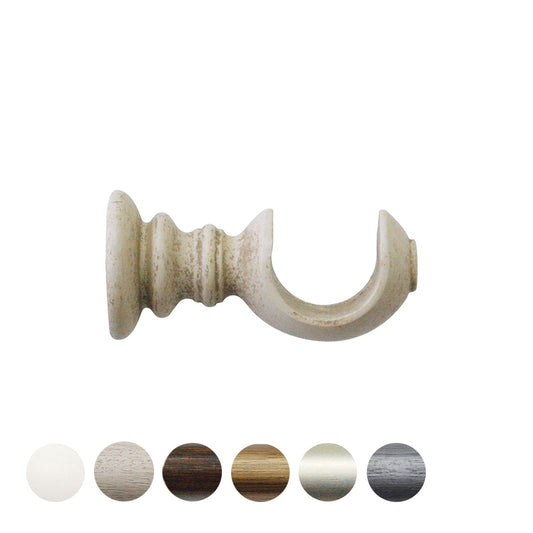 Jones Florentine 48mm Wooden Curtain Pole Bracket - Putty