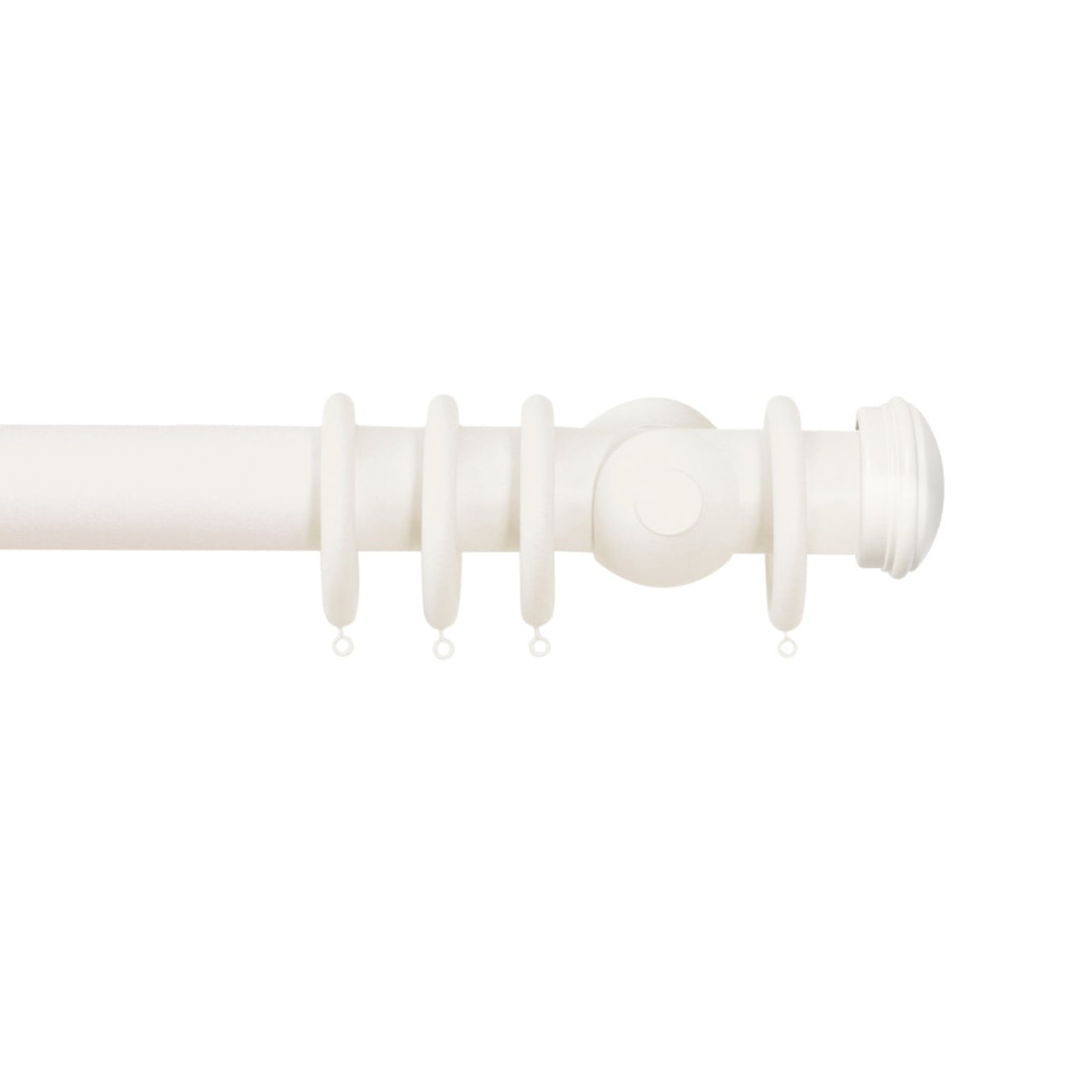Jones Florentine End Cap 48mm Wooden Curtain Pole - Cotton