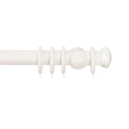 Jones Florentine End Cap 48mm Wooden Curtain Pole - Cotton