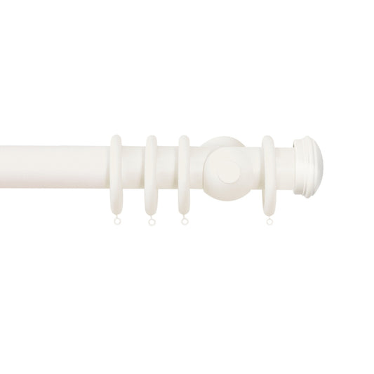 Jones Florentine End Cap 48mm Wooden Curtain Pole - Cotton