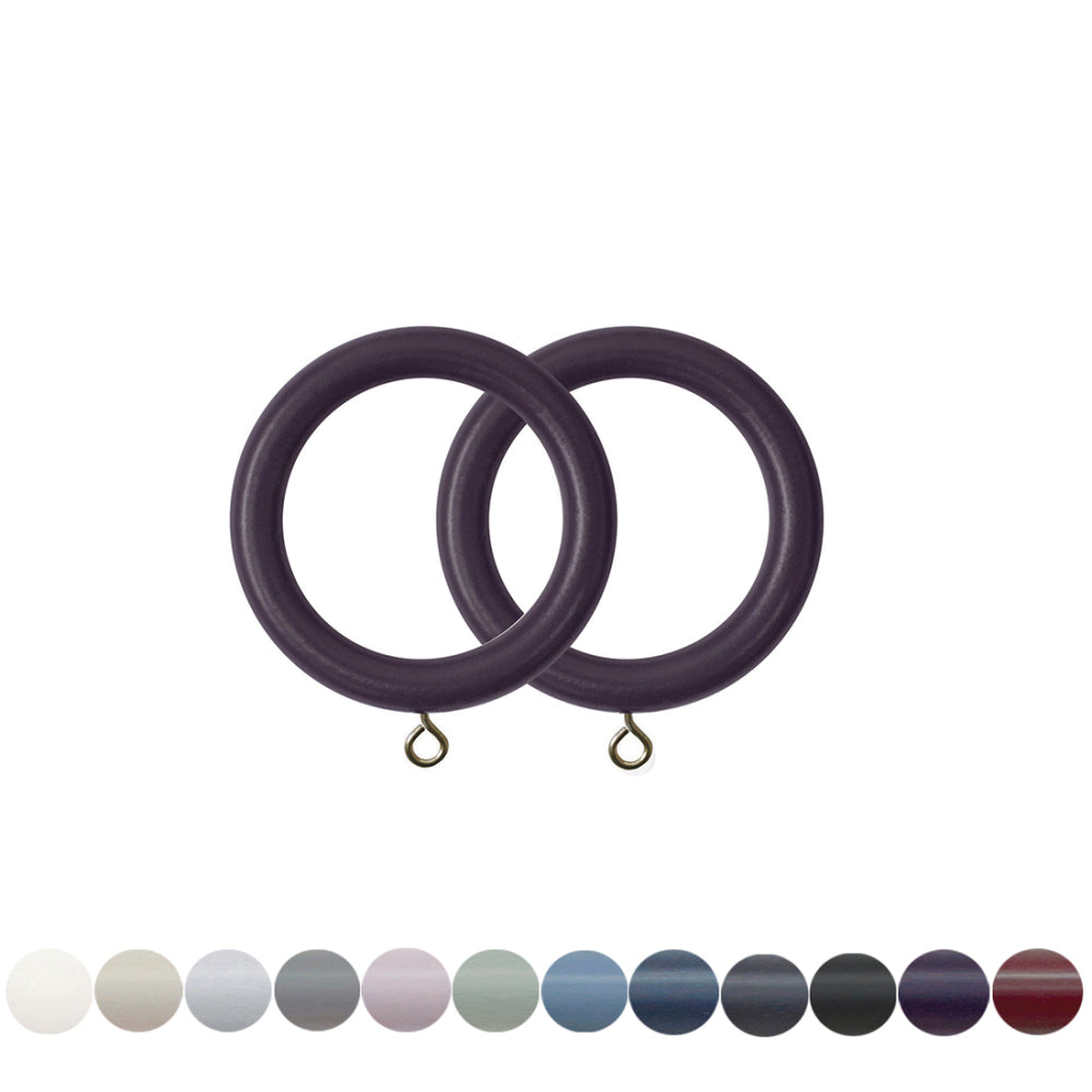 Jones Estate 48mm Wooden Curtain Ring - Juniper