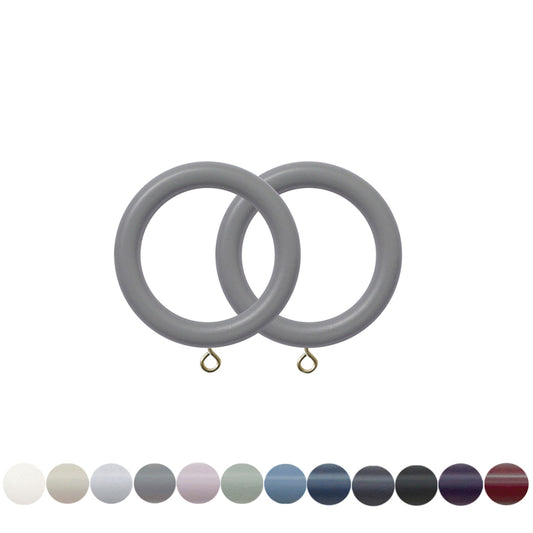 Jones Estate 48mm Wooden Curtain Ring - Lead