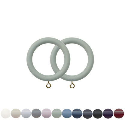 Jones Estate 48mm Wooden Curtain Ring - Mercury