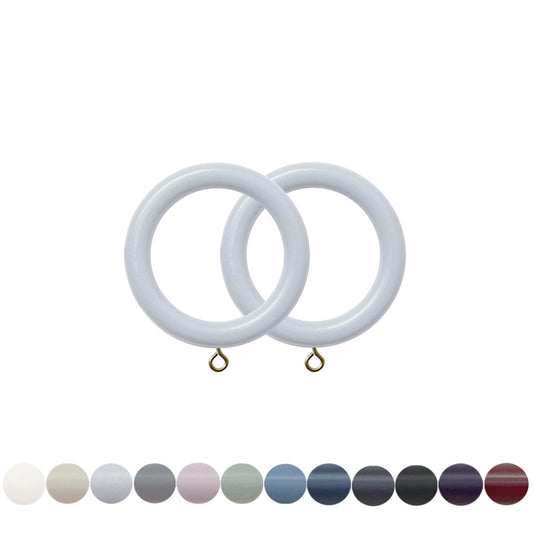 Jones Estate 48mm Wooden Curtain Ring - Shingle