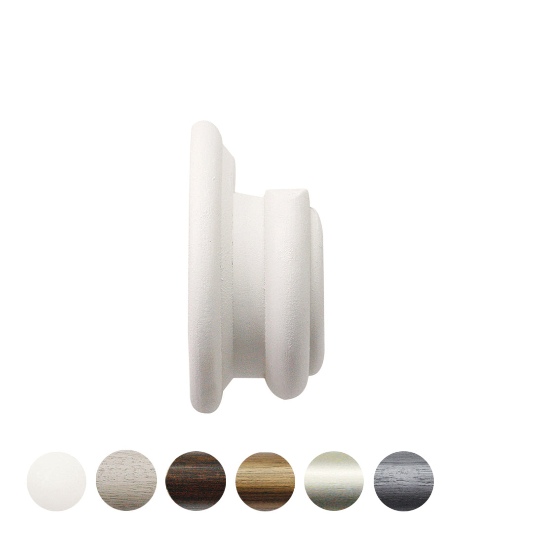 Jones Florentine 48mm Wooden Curtain Pole Recess Bracket - Cotton