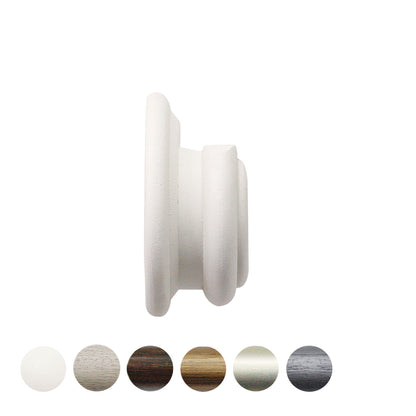 Jones Florentine 48mm Wooden Curtain Pole Recess Bracket - Cotton