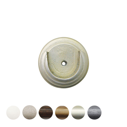 Jones Florentine 48mm Wooden Curtain Pole Recess Bracket - Champagne Silver