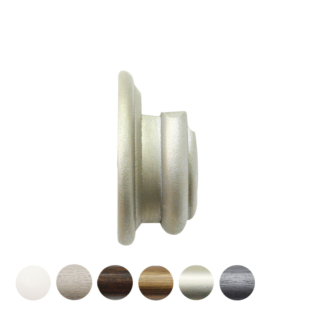 Jones Florentine 48mm Wooden Curtain Pole Recess Bracket - Champagne Silver