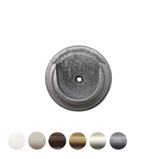 Jones Florentine 48mm Wooden Curtain Pole Recess Bracket - Pewter