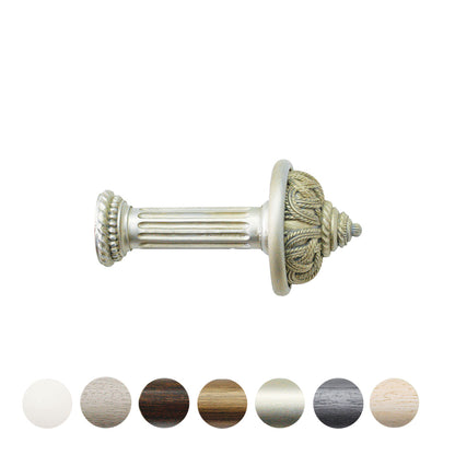 Jones Florentine Rope Wooden Curtain Holdback - Champagne Silver
