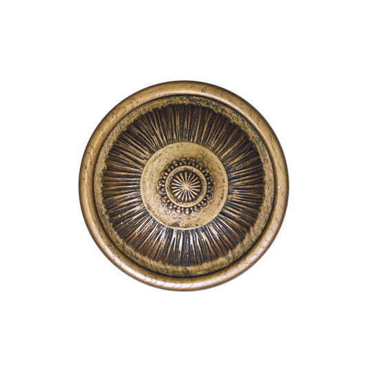 Jones Florentine Pleated Wooden Curtain Holdback - Antique Gold