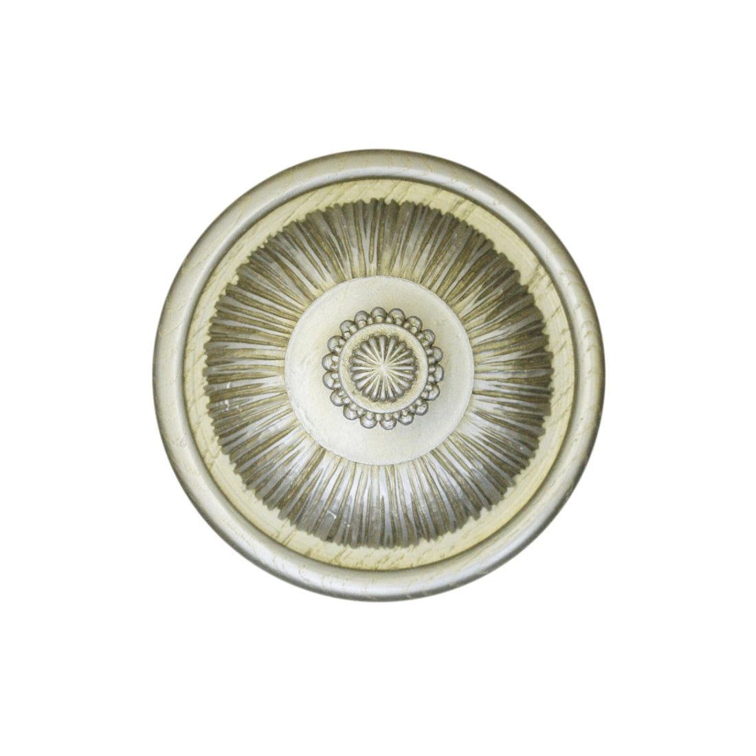 Jones Florentine Pleated Wooden Curtain Holdback - Champagne Silver