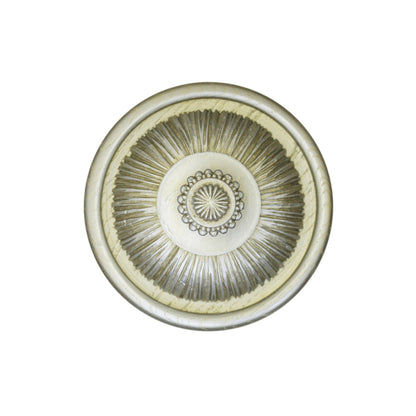 Jones Florentine Pleated Wooden Curtain Holdback - Champagne Silver