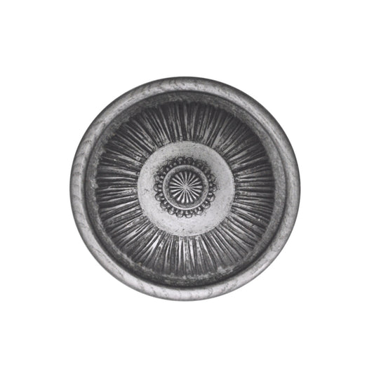 Jones Florentine Pleated Wooden Curtain Holdback - Pewter