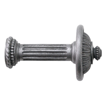 Jones Florentine Pleated Wooden Curtain Holdback - Pewter