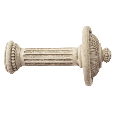 Jones Florentine Pleated Wooden Curtain Holdback - Putty