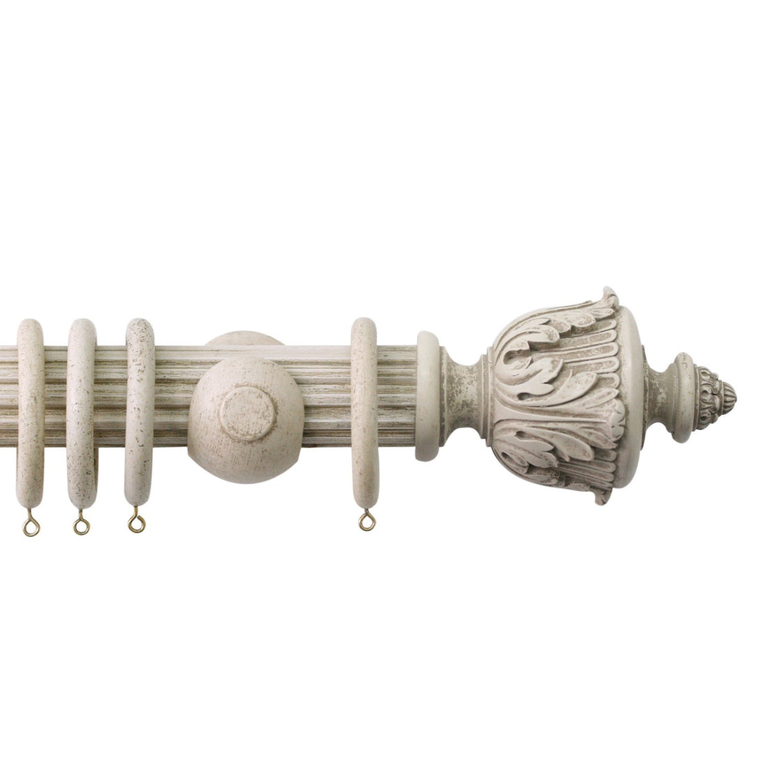Jones Florentine 48mm Wooden Curtain Pole Bracket - Putty