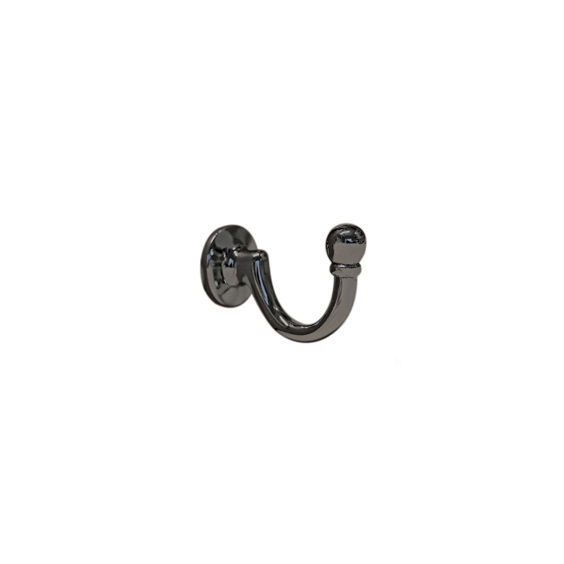 Jones Large Ball Metal Curtain Tieback Hook - Black Nickel