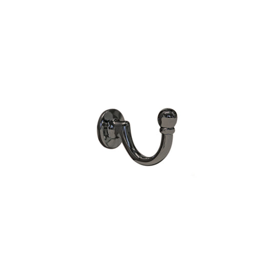 Jones Large Ball Metal Curtain Tieback Hook - Black Nickel