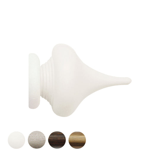 Jones Hardwick Minaret 40mm Wooden Curtain Pole Finial - Cotton