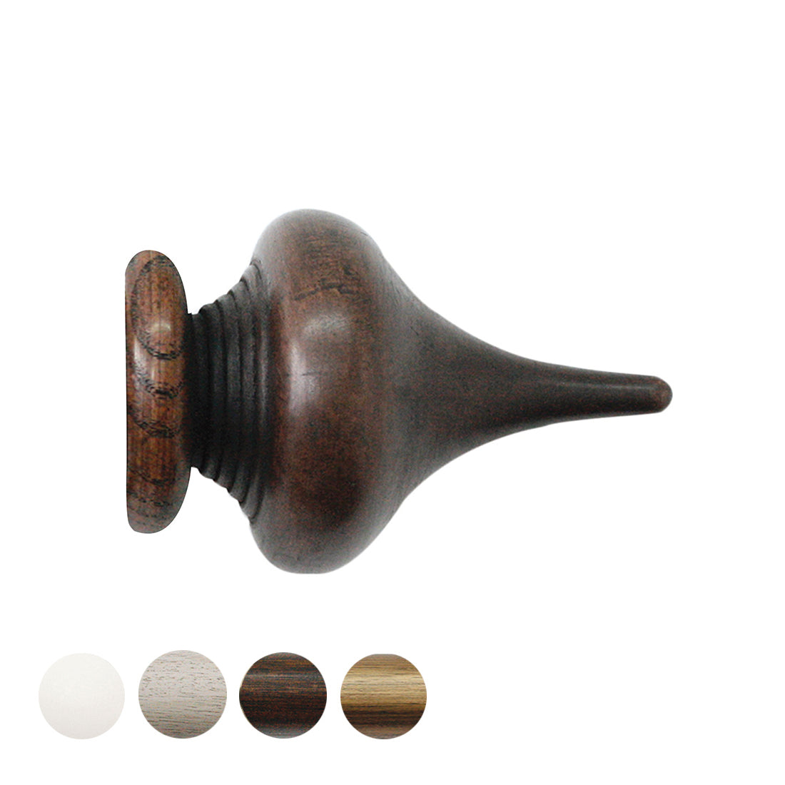 Jones Hardwick Minaret 40mm Wooden Curtain Pole Finial - Oak