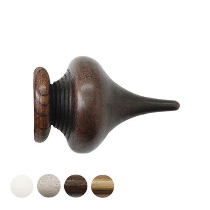 Jones Hardwick Minaret 40mm Wooden Curtain Pole Finial - Oak