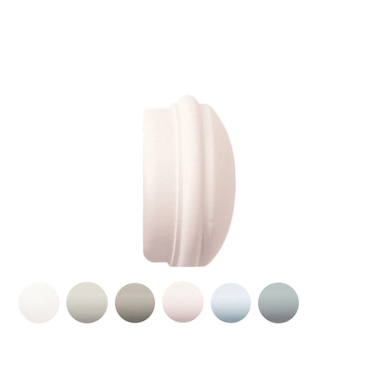 Jones Seychelles End Cap 40mm Wooden Curtain Pole Finial - Blush