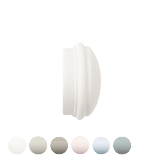 Jones Seychelles End Cap 40mm Wooden Curtain Pole Finial - Cotton