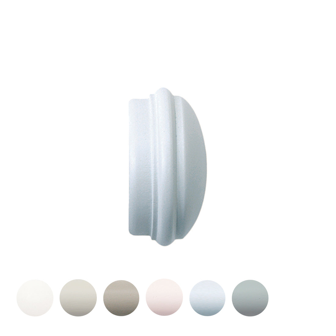Jones Seychelles End Cap 40mm Wooden Curtain Pole Finial - Mist