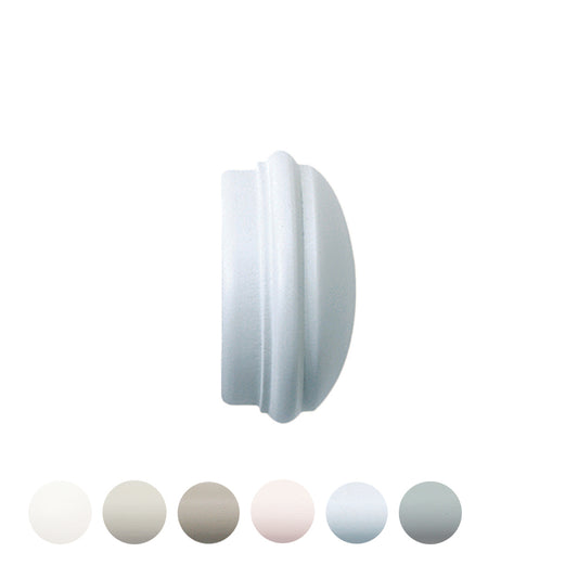 Jones Seychelles End Cap 40mm Wooden Curtain Pole Finial - Mist
