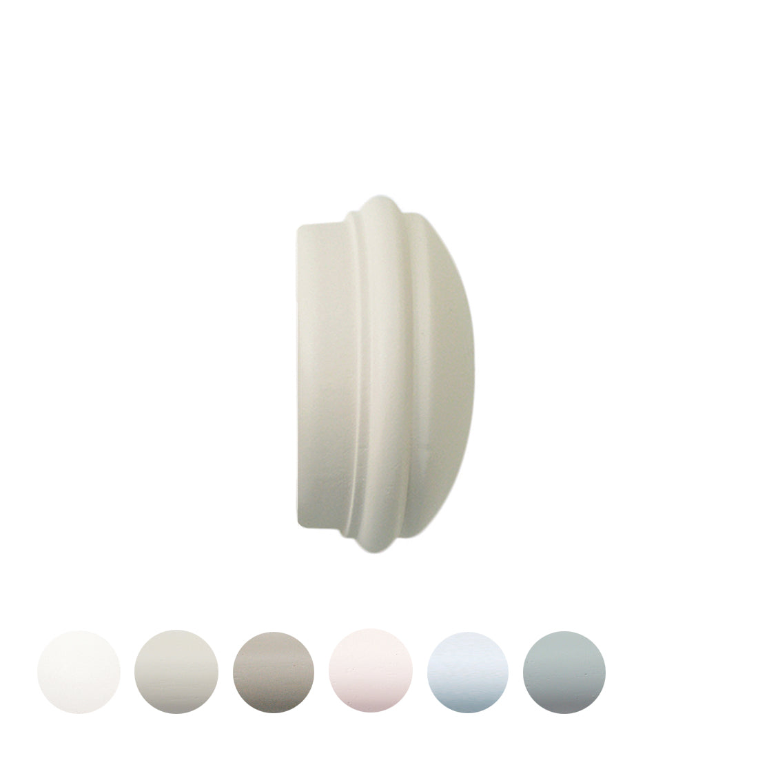 Jones Seychelles End Cap 40mm Wooden Curtain Pole Finial - Sand