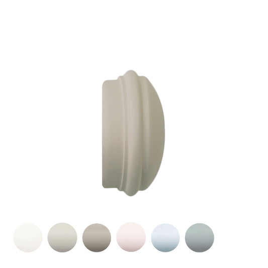 Jones Seychelles End Cap 40mm Wooden Curtain Pole Finial - Truffle