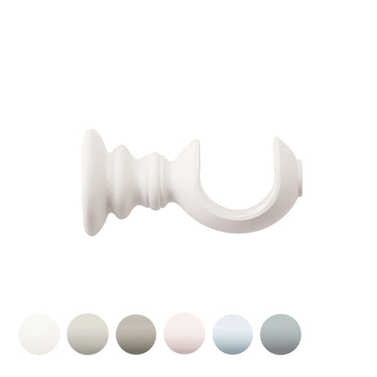 Jones Seychelles 40mm Wooden Curtain Pole Bracket - Cotton