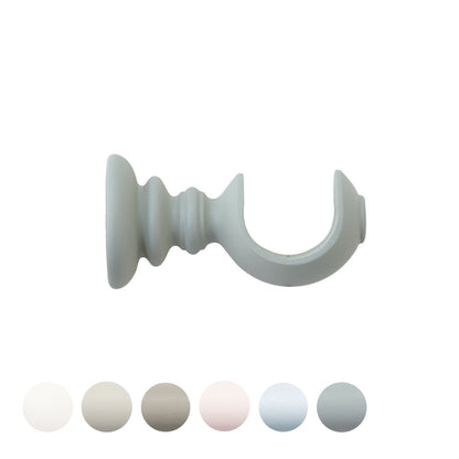 Jones Seychelles 40mm Wooden Curtain Pole Bracket - Haze