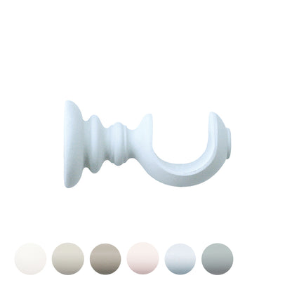 Jones Seychelles 40mm Wooden Curtain Pole Bracket - Mist