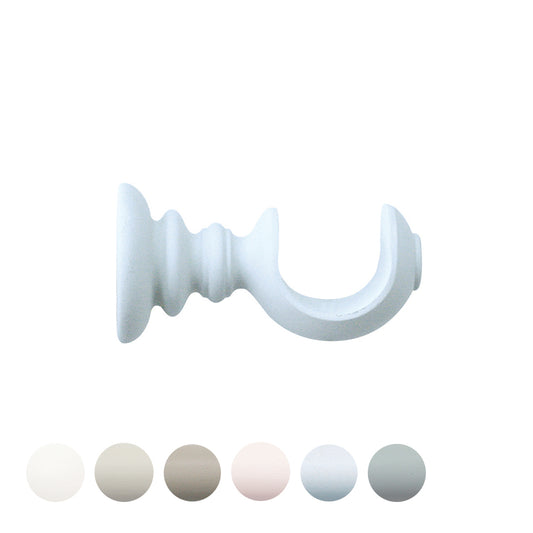 Jones Seychelles 40mm Wooden Curtain Pole Bracket - Mist