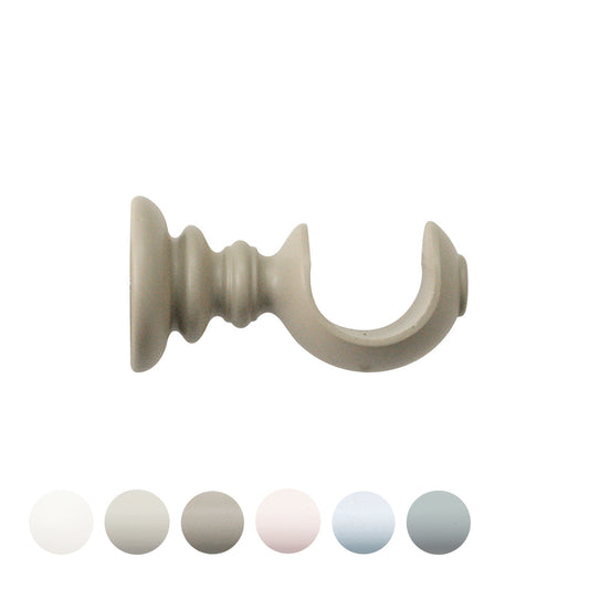 Jones Seychelles 40mm Wooden Curtain Pole Bracket - Truffle