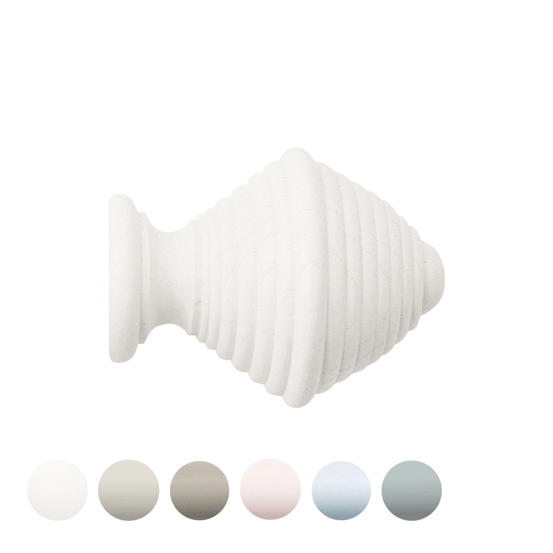 Jones Seychelles Hive 40mm Wooden Curtain Pole Finial - Cotton