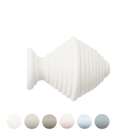 Jones Seychelles Hive 40mm Wooden Curtain Pole Finial - Cotton