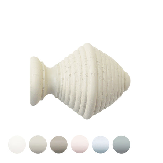 Jones Seychelles Hive 40mm Wooden Curtain Pole Finial - Sand