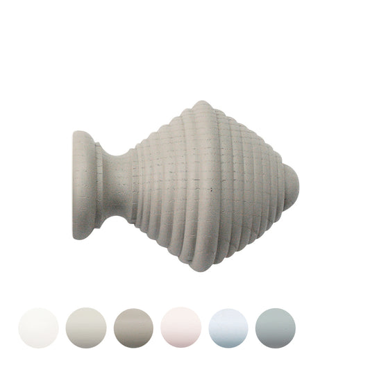 Jones Seychelles Hive 40mm Wooden Curtain Pole Finial - Truffle
