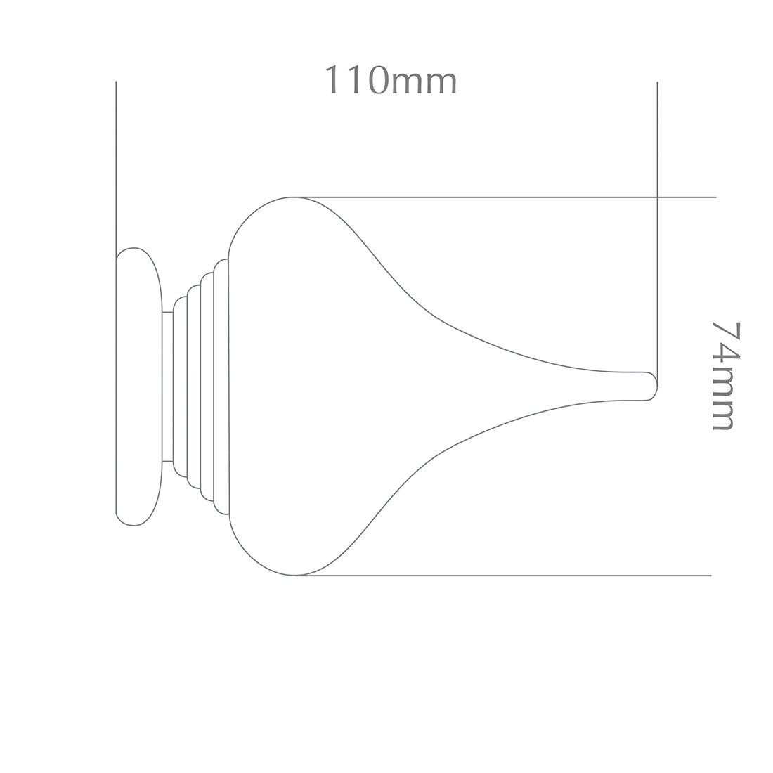 Jones Seychelles Minaret 40mm Wooden Curtain Pole - Blush