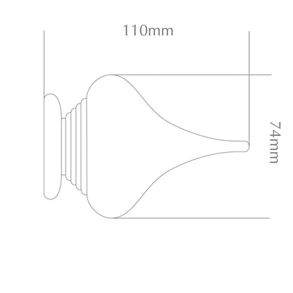 Jones Seychelles Minaret 40mm Wooden Curtain Pole - Blush