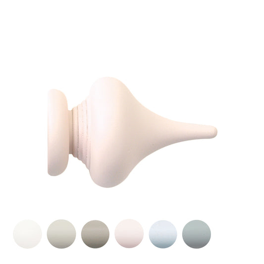 Jones Seychelles Minaret 40mm Wooden Curtain Pole Finial - Blush