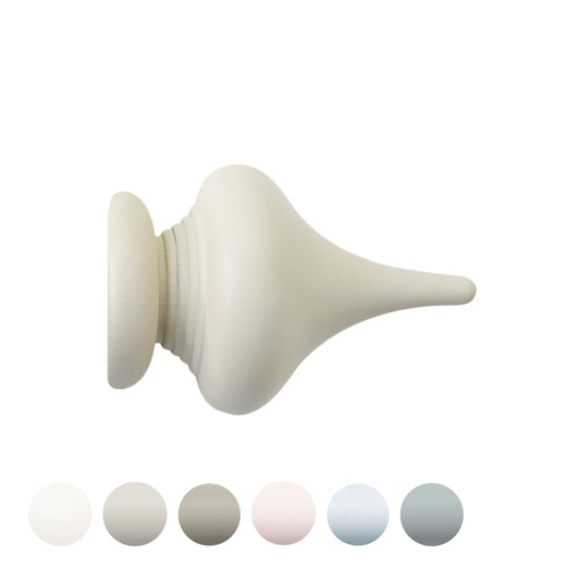 Jones Seychelles Minaret 40mm Wooden Curtain Pole Finial - Sand