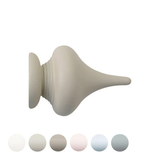 Jones Seychelles Minaret 40mm Wooden Curtain Pole Finial - Truffle