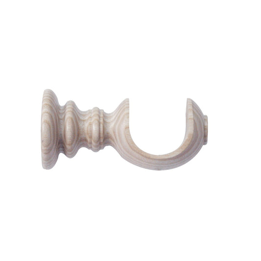 Jones Oakham 50mm Wooden Curtain Pole Bracket - Limed
