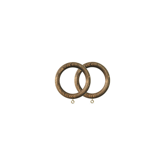 Jones Oakham 50mm Wooden Curtain Ring - Light Oak